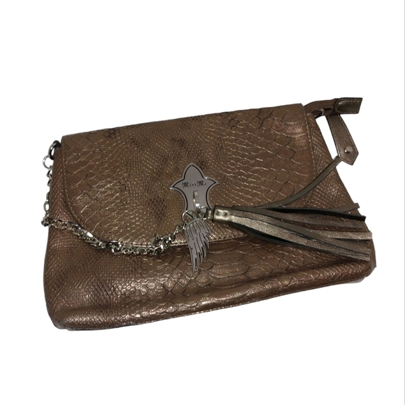 MISS ME LADIES SNAKE SKIN CLUTCH - Picture 1 of 6